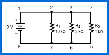 diagrama de circuito paralelo simple