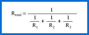 ecuacion de resistencia en circuitos paralelos