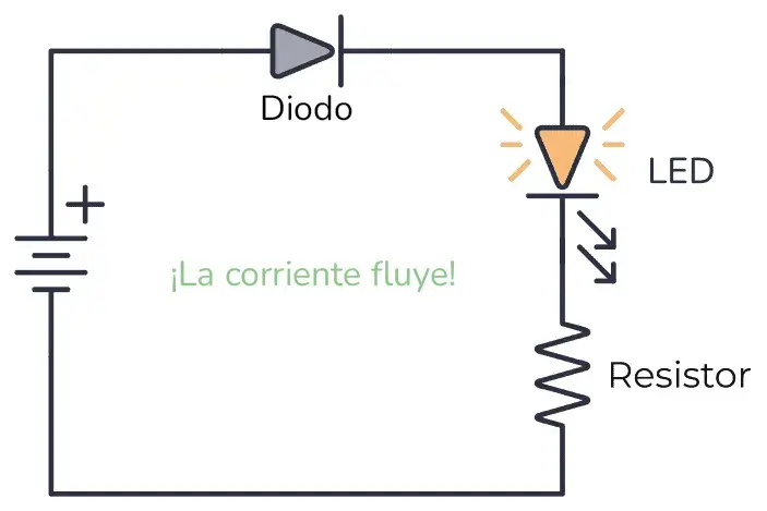 funcion del diodo en un circuito electrico