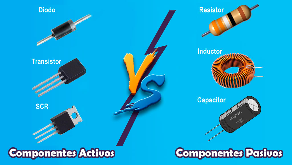 componentes electronicos activos y pasivos