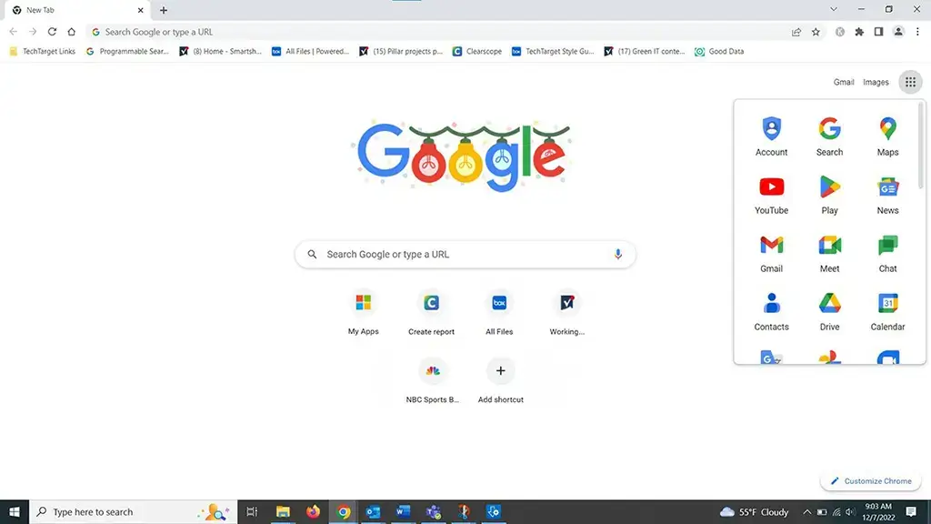 pagina de inicio google chrome