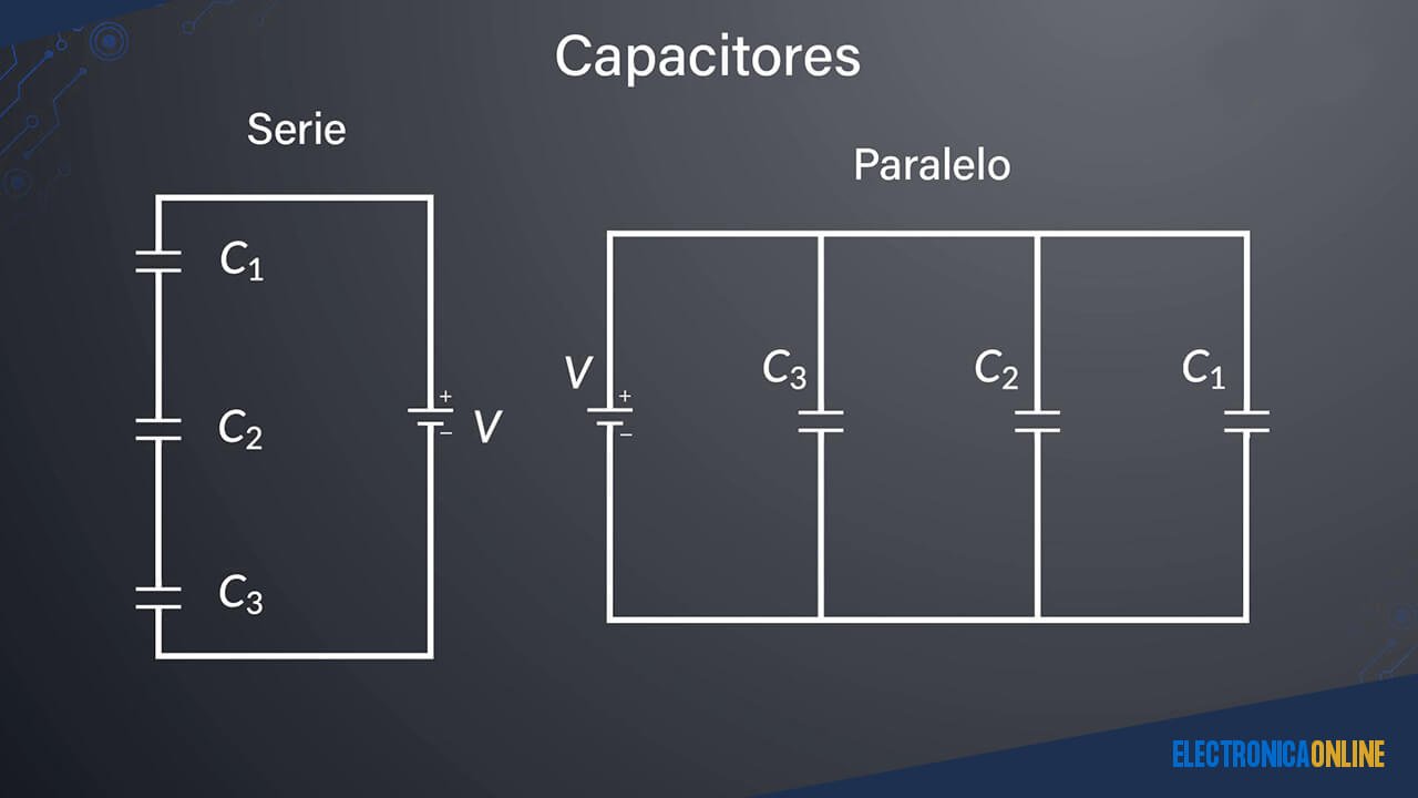 Capacitores en serie y paralelo
