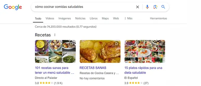 resultados de busqueda google